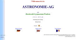 Desktop Screenshot of hwg-astro.de