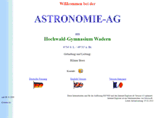 Tablet Screenshot of hwg-astro.de